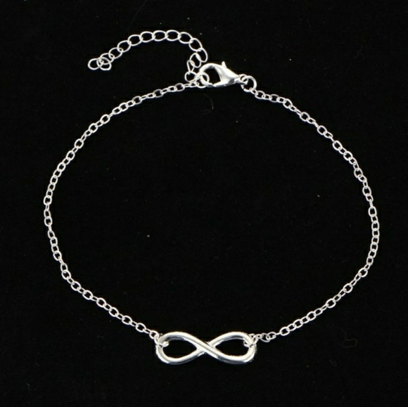 Silver Infinity Anklet - Picture 3 of 3